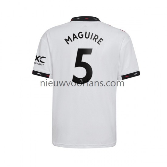 Manchester United Heren Shirt met Bedrukking Harry Maguire 5 Uit 2022-2023 Korte Mouw
