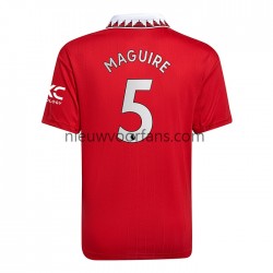 Manchester United Heren Shirt met Bedrukking Harry Maguire 5 Thuis 2022-2023 Korte Mouw