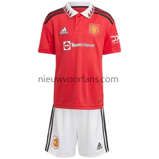 Manchester United Kind Shirt met Bedrukking Thuis 2022-2023 Korte Mouw