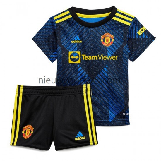 Manchester United Kind Shirt met Bedrukking Derde 2021-2022 Korte Mouw