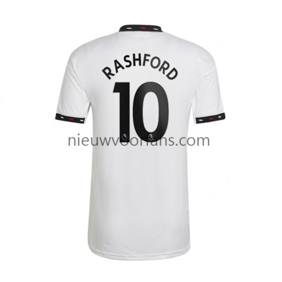 Manchester United Heren Shirt met Bedrukking Rashford 10 Uit 2022-2023 Korte Mouw