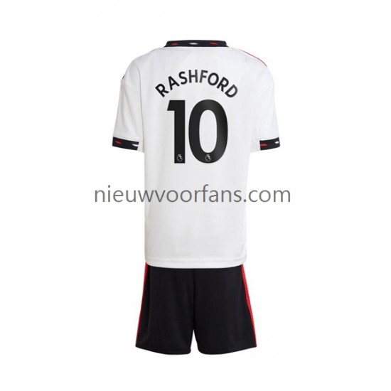 Manchester United Kind Shirt met Bedrukking Rashford 10 Uit 2022-2023 Korte Mouw