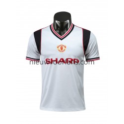 Manchester United Heren Shirt met Bedrukking 1985 Retro Uit Korte Mouw
