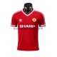 Manchester United Heren Shirt met Bedrukking 1986 Retro Thuis Korte Mouw