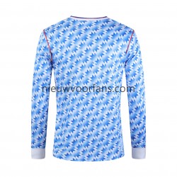 Manchester United Heren Shirt met Bedrukking 1992 Retro Thuis Lange Mouw