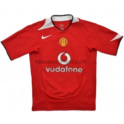 Manchester United Heren Shirt met Bedrukking Retro Thuis 2004-2006 Korte Mouw