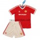 Manchester United Kind Shirt met Bedrukking 1984 Retro Thuis Korte Mouw