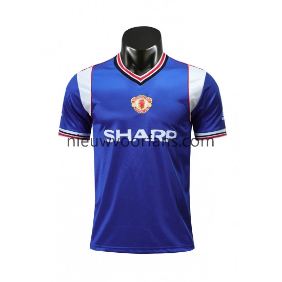 Manchester United Heren Shirt met Bedrukking 1985 Retro Derde Korte Mouw