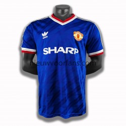 Manchester United Heren Shirt met Bedrukking 1986 Retro Derde Korte Mouw