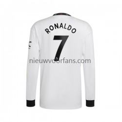 Manchester United Heren Shirt met Bedrukking Ronaldo 7 Uit 2022-2023 Lange Mouw