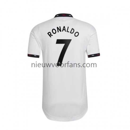 Manchester United Heren Shirt met Bedrukking Ronaldo 7 Uit 2022-2023 Korte Mouw