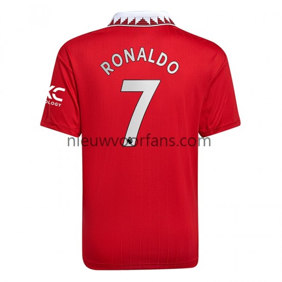 Manchester United Heren Shirt met Bedrukking Ronaldo 7 Thuis 2022-2023 Korte Mouw