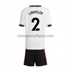 Manchester United Kind Shirt met Bedrukking Victor Lindelof 2 Uit 2022-2023 Korte Mouw