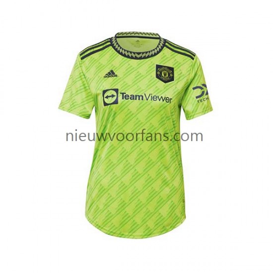 Manchester United Dames Shirt met Bedrukking Derde 2022-2023 Korte Mouw