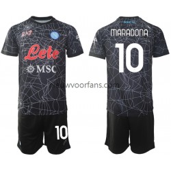 Napoli Kind Shirt met Bedrukking Diego Maradona 10 Special Thuis 2021-2022 Korte Mouw