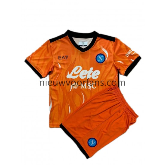 Napoli Kind Shirt met Bedrukking Doelman Derde 2021-2022 Korte Mouw