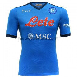 Napoli Heren Shirt met Bedrukking Thuis 2021-2022 Korte Mouw