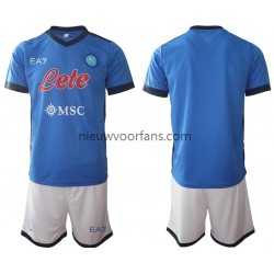 Napoli Kind Shirt met Bedrukking Thuis 2021-2022 Korte Mouw