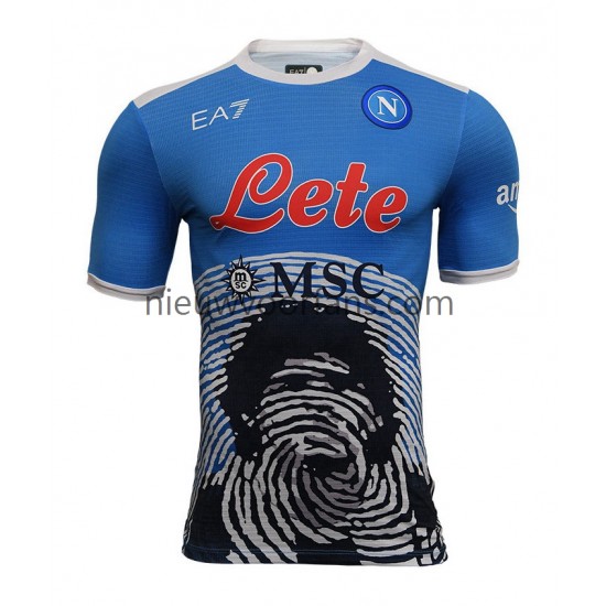 Napoli Heren Shirt met Bedrukking Special 4 Thuis 2021-2022 Korte Mouw