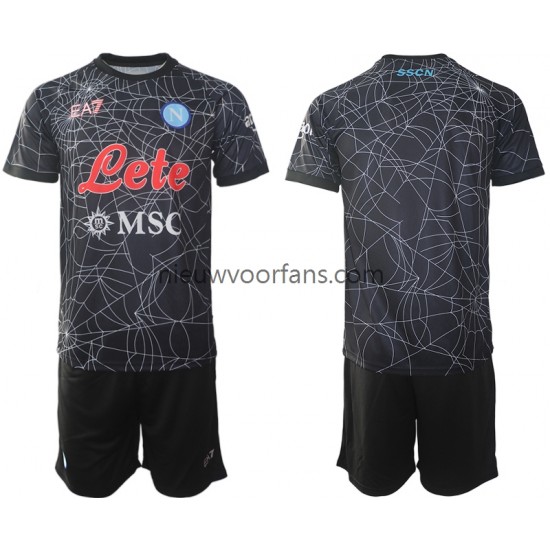 Napoli Kind Shirt met Bedrukking Special Thuis 2021-2022 Korte Mouw