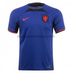 Nederland Heren Shirt met Bedrukking Uit WK 2022 Korte Mouw