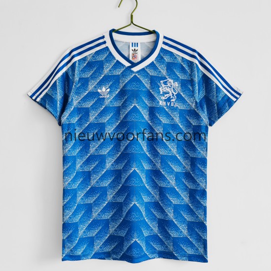 Nederland Heren Shirt met Bedrukking 1988 Retro Uit Korte Mouw