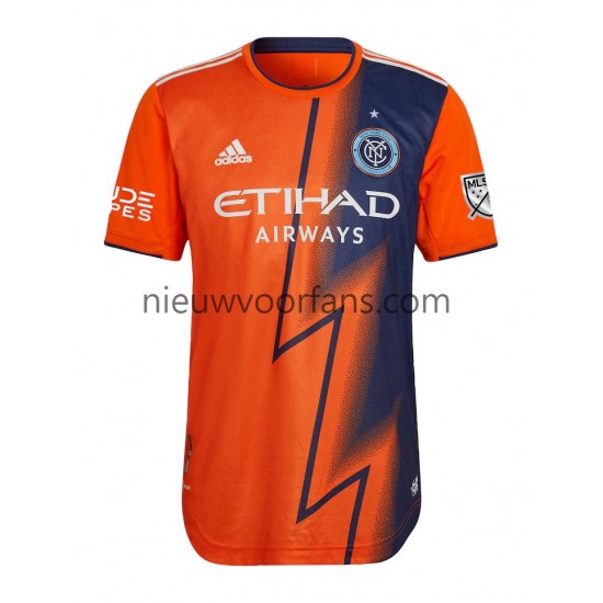 New York City Heren Shirt met Bedrukking FC Uit 2022-2023 Korte Mouw