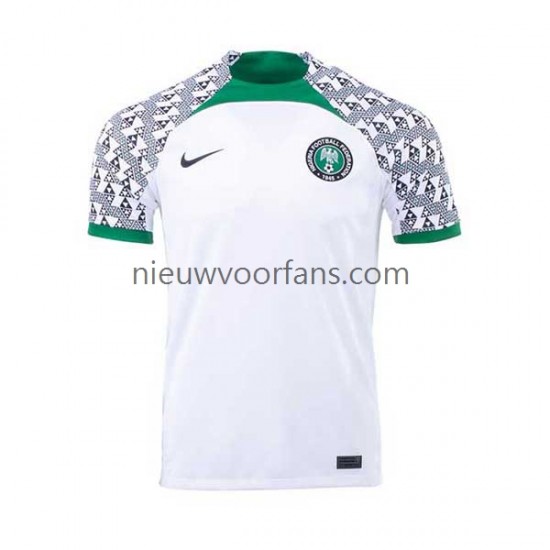 Nigeria Heren Shirt met Bedrukking Uit 2022 Korte Mouw