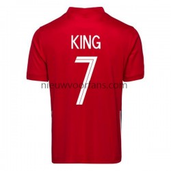 Noorwegen Heren Shirt met Bedrukking Joshua King 7 2020-2021 Thuis Korte Mouw