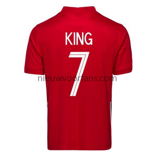 Noorwegen Heren Shirt met Bedrukking Joshua King 7 2020-2021 Thuis Korte Mouw