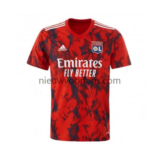 Olympique Lyonnais Heren Shirt met Bedrukking Uit 2022-2023 Korte Mouw