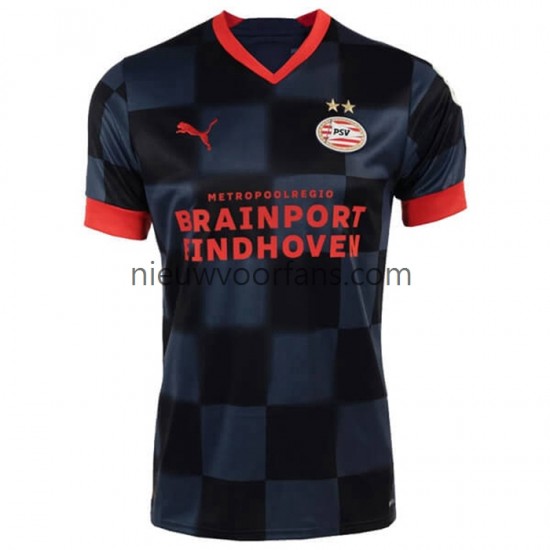 PSV Eindhoven Heren Shirt met Bedrukking Uit 2022-2023 Korte Mouw