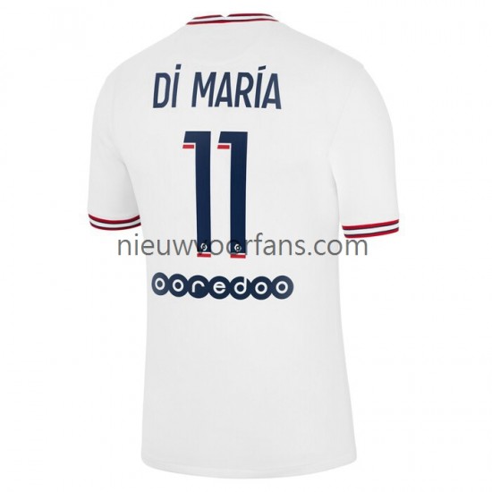 Paris Saint-Germain Heren Shirt met Bedrukking Di Maria 11 Vierde 2021-2022 Korte Mouw