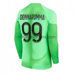 Paris Saint-Germain Heren Shirt met Bedrukking Doelman Gianluigi Donnarumma 99 Thuis 2022-2023 Lange Mouw