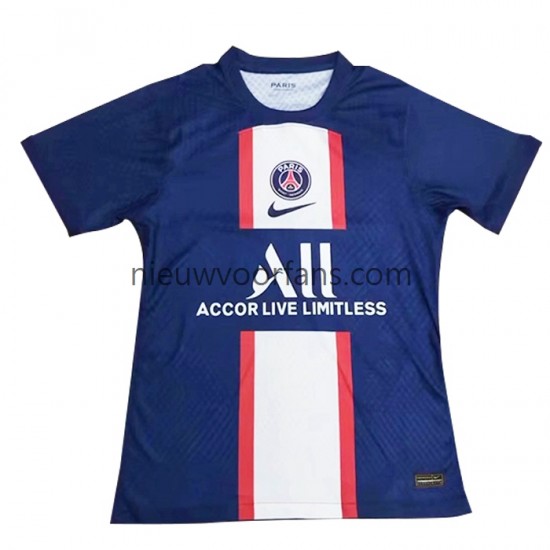 Paris Saint-Germain Heren Shirt met Bedrukking Thuis 2022-2023 Korte Mouw