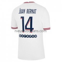 Paris Saint-Germain Heren Shirt met Bedrukking Juan Bernat 14 Vierde 2021-2022 Korte Mouw