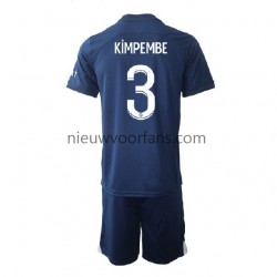 Paris Saint-Germain Kind Shirt met Bedrukking Kimpembe 3 Thuis 2022-2023 Korte Mouw