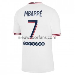 Paris Saint-Germain Heren Shirt met Bedrukking Mbappé Kylian 7 Vierde 2021-2022 Korte Mouw
