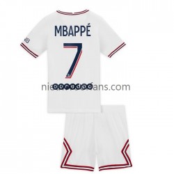 Paris Saint-Germain Kind Shirt met Bedrukking Mbappé Kylian 7 Vierde 2021-2022 Korte Mouw