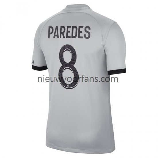 Paris Saint-Germain Heren Shirt met Bedrukking Leandro Paredes 8 Uit 2022-2023 Korte Mouw