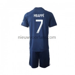Paris Saint-Germain Kind Shirt met Bedrukking Mbappé 7 Thuis 2022-2023 Korte Mouw