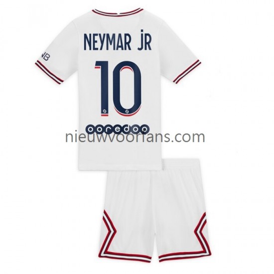 Paris Saint-Germain Kind Shirt met Bedrukking Neymar Jr 10 Vierde 2021-2022 Korte Mouw