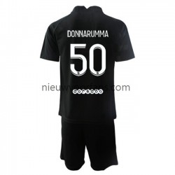 Paris Saint-Germain Kind Shirt met Bedrukking Doelman PSG Gianluigi Donnarumma 50 Uit 2021-2022 Korte Mouw