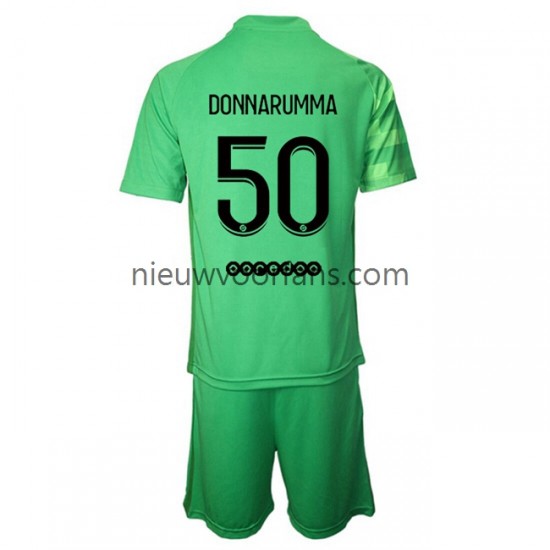 Paris Saint-Germain Kind Shirt met Bedrukking Doelman PSG Gianluigi Donnarumma 50 Derde 2021-2022 Korte Mouw