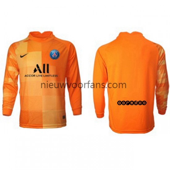 Paris Saint-Germain Heren Shirt met Bedrukking Doelman PSG Thuis 2021-2022 Lange Mouw