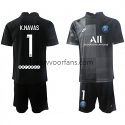 Paris Saint-Germain Kind Shirt met Bedrukking Doelman PSG Keylor Navas 1 Uit 2021-2022 Korte Mouw