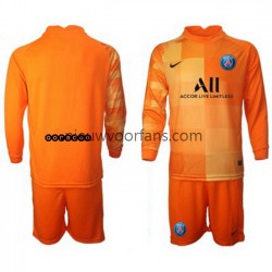 Paris Saint-Germain Kind Shirt met Bedrukking Doelman PSG Thuis 2021-2022 Lange Mouw