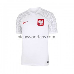 Polen Heren Shirt met Bedrukking Thuis WK 2022 Korte Mouw