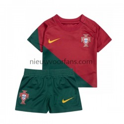 Portugal Kind Shirt met Bedrukking Thuis WK 2022 Korte Mouw