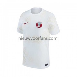 Qatar Heren Shirt met Bedrukking Uit WK 2022 Korte Mouw